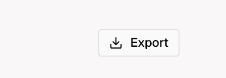 Export button on scan results page